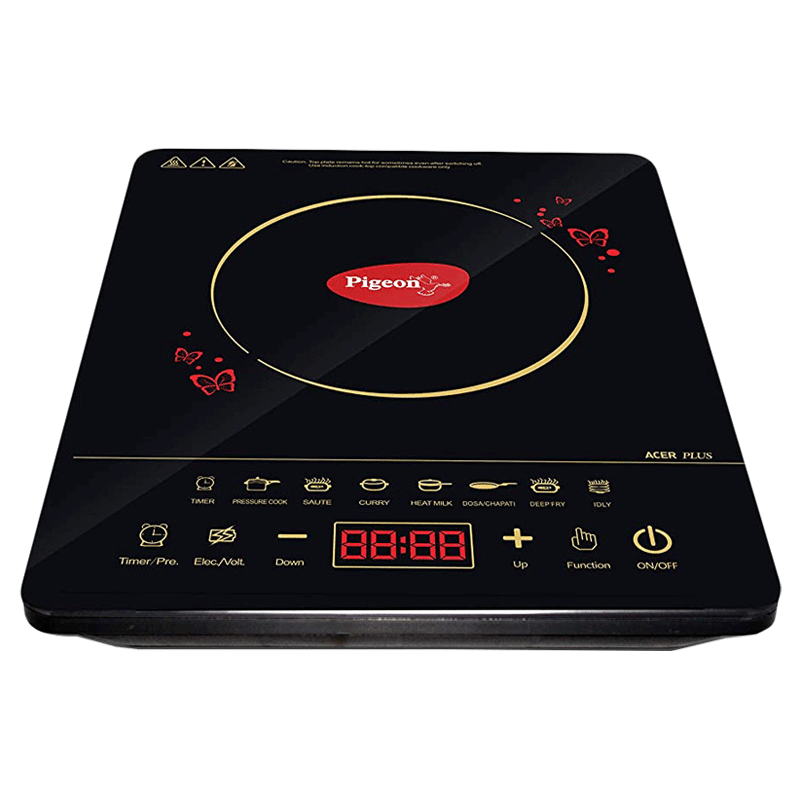 Buy Pigeon Acer Plus ABS Plastic 1800 Watts Induction Cooktop (Auto